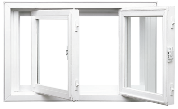 Image depicts a double slider tilt window.