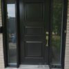 Black entry door