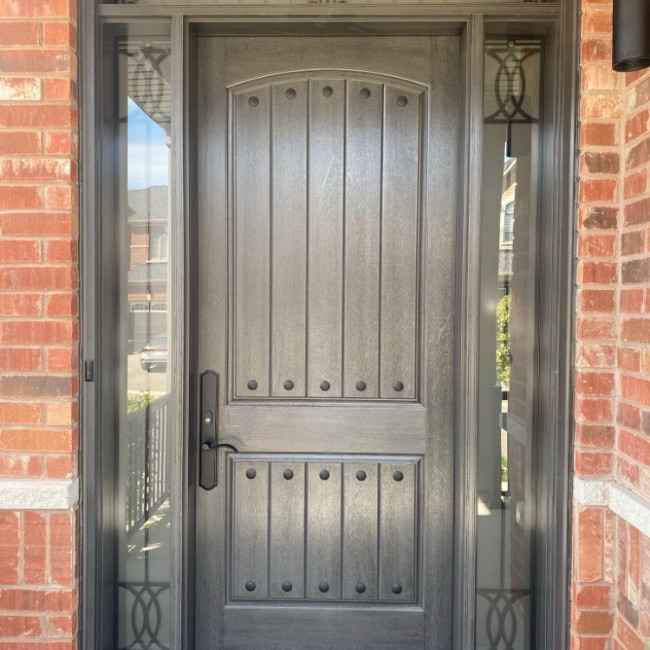 Single Grey Fiberglass Door Replacement Richmond Hill