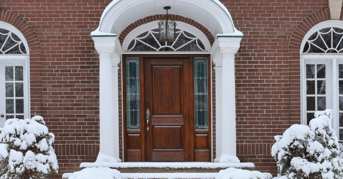 Front door maintenance for winter season.