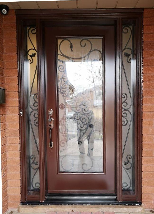 classic brown steel front door for sale Etobicoke