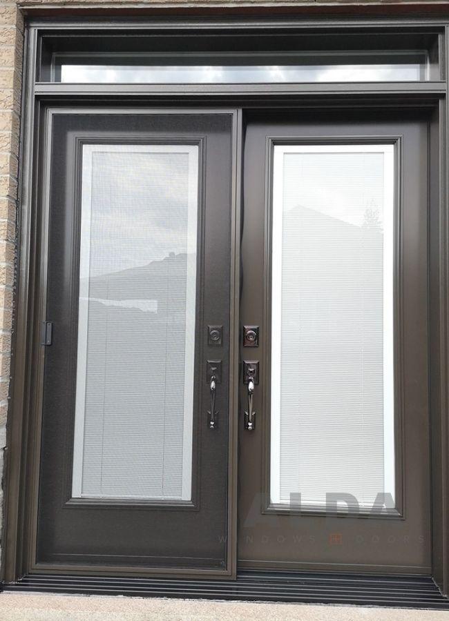 dark brown glass front door Etobicoke