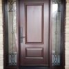 brown-fiberglass-door-with-frosted-glass-design-sidelights