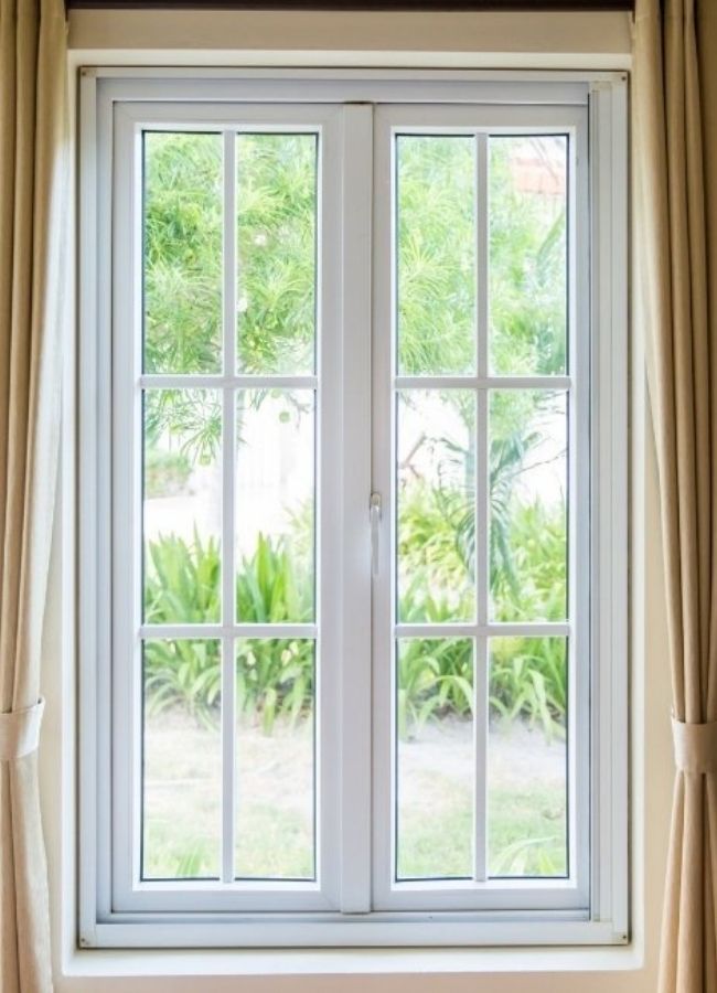 new white residential casement window