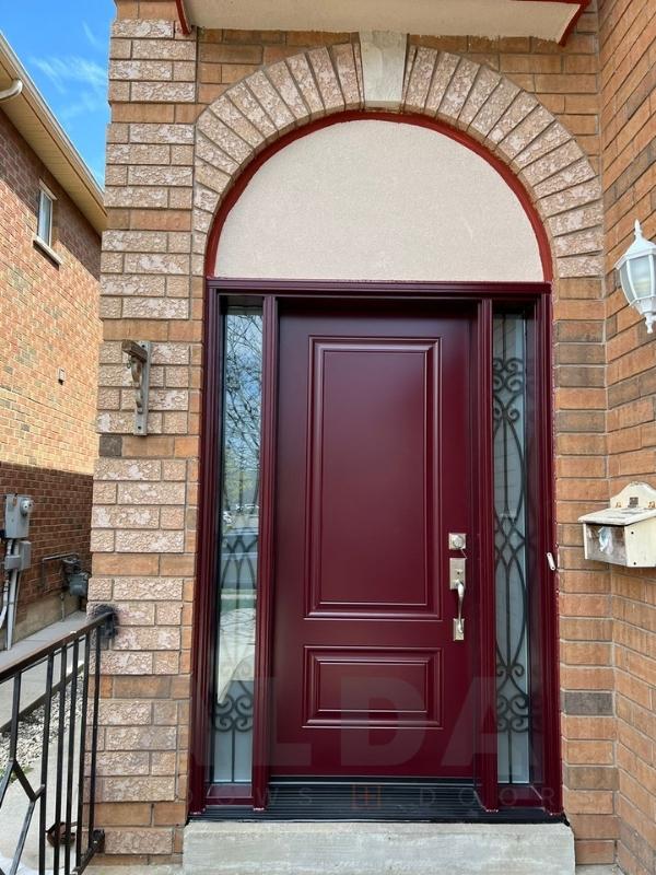 Single Dark Red Door