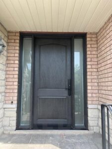 fiberglass Black Entry Door