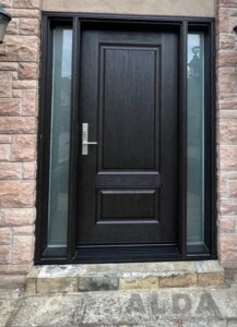 fiberglass double sidelight entry door