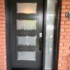 single sidelight steel entry door
