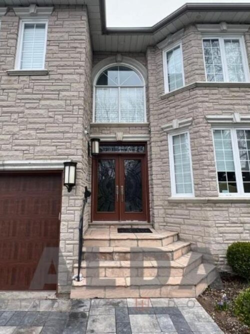 Black Fiberglass Door Replacement Vaughan ALDA Windows and Doors