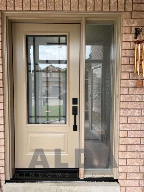 Single Entry Door with Single Sidelight Installation in Etobicoke