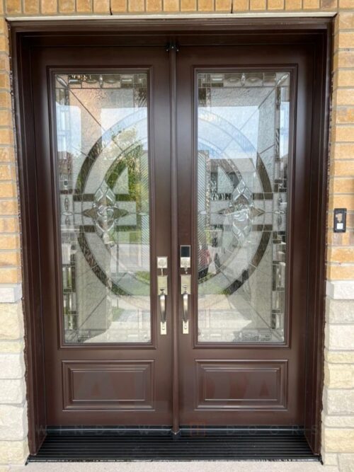 Modern Double Glass Steel Entry Door Installation in Kensington