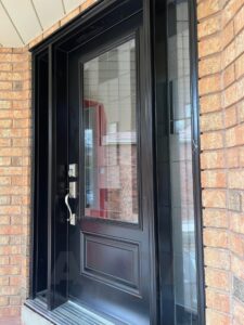 toronto brown door replacement with mosiac inserts