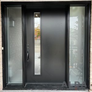 steel door black door in brampton