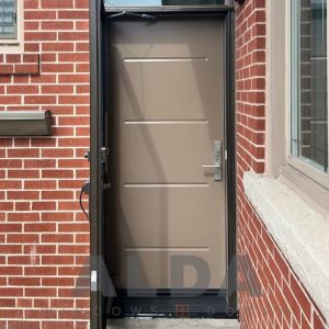 steel brown door replacement barrie