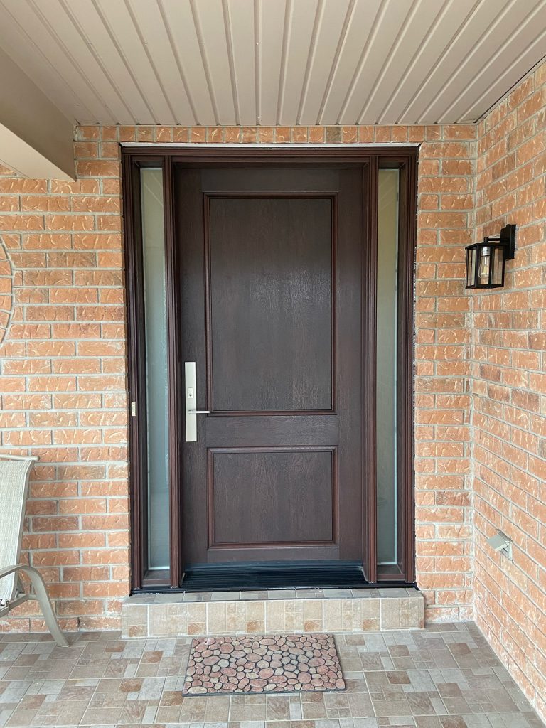 Entry door installation