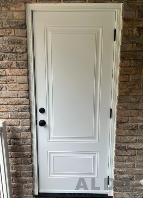 Classic White Single Steel Door