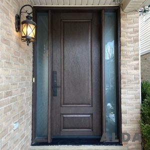 Rich Brown Single Door with privacy glass