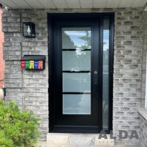 black front door installation (1)