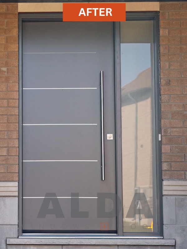 Modern Brown entry door