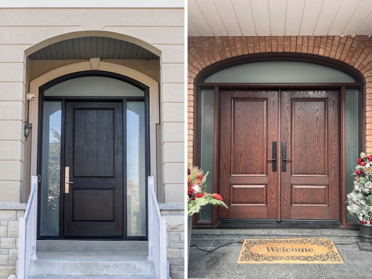 Doors with transom