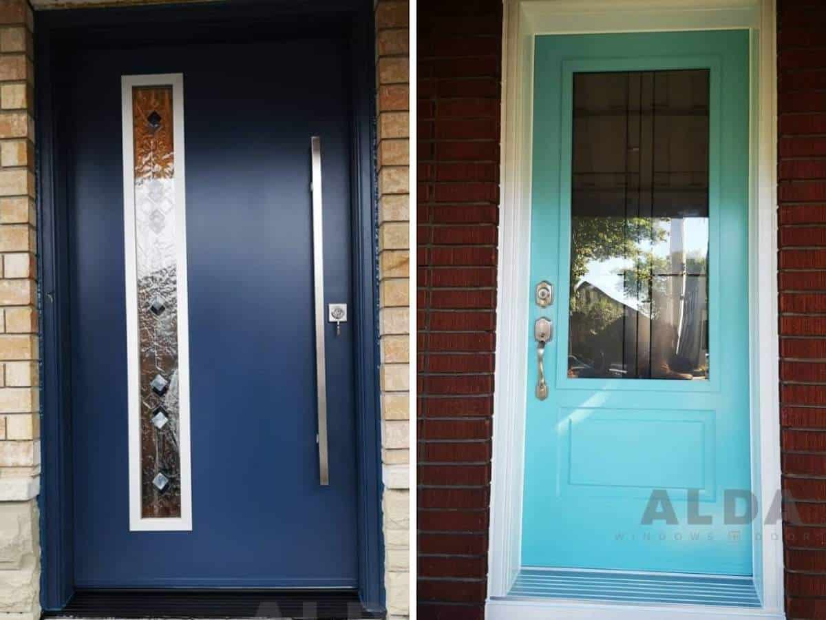 blue front doors