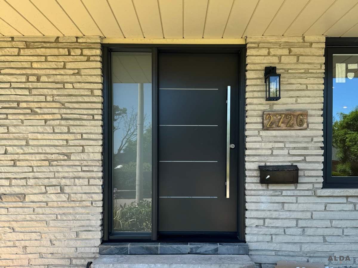 clean steel door