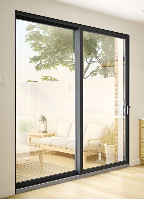 Black Sliding Patio Door