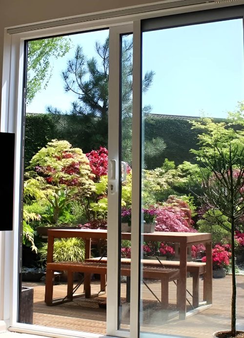 White Sliding Patio Door