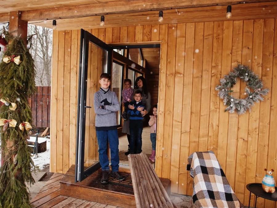 keep the cold out with a storm door