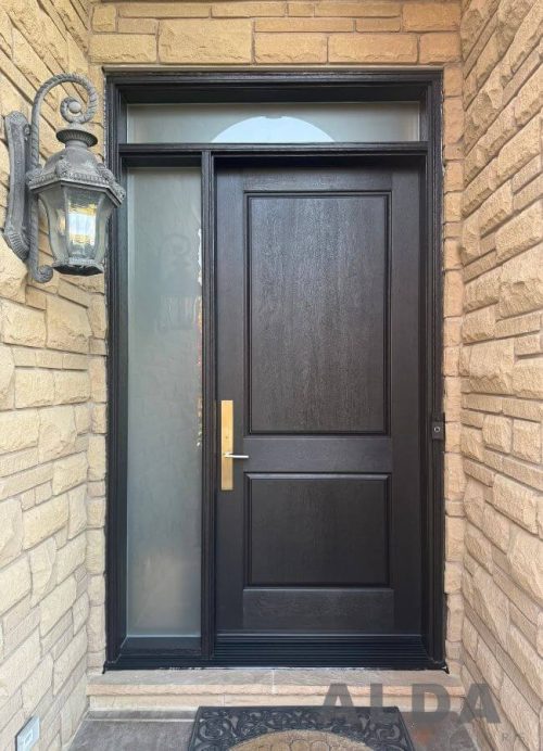 Black entry oversized 8ft door