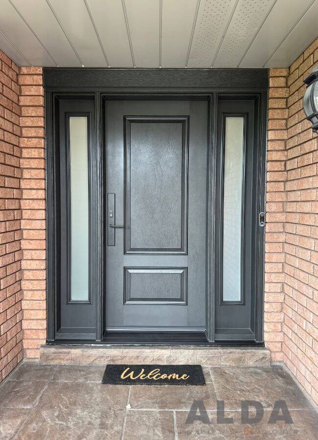 charcoal entry door panelled sidelites fiberglass charcoal entry door panelled sidelites fiberglass
