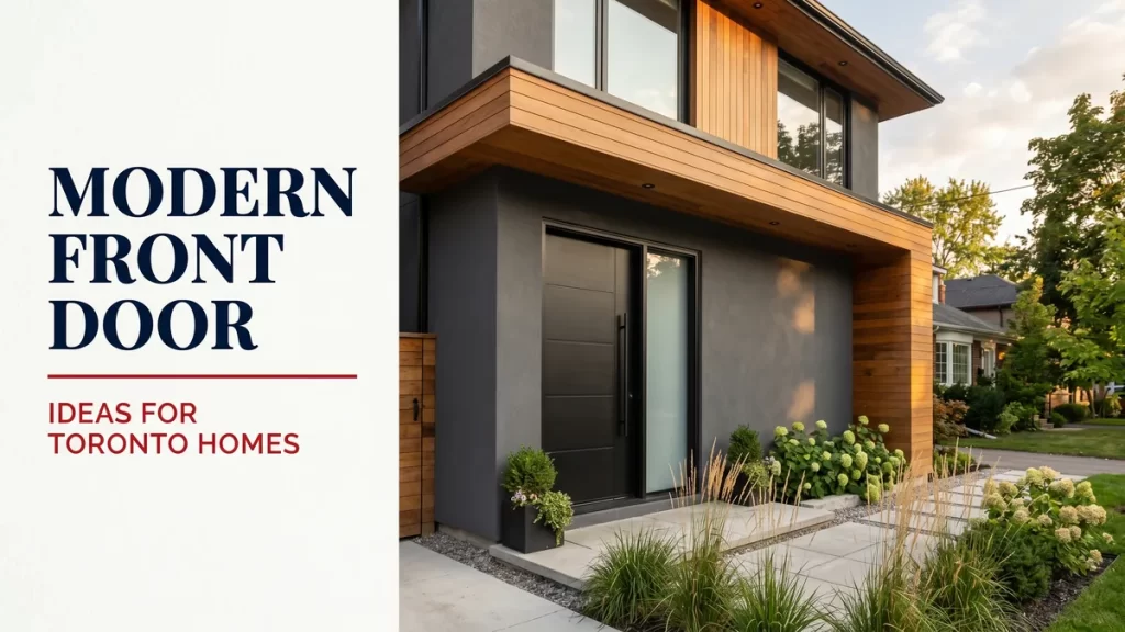 modern front door ideas hero banner showing real installation