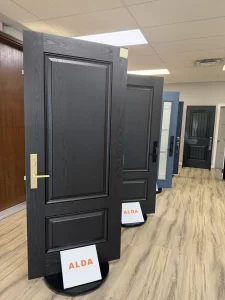 alda showroom black classic panel entry door