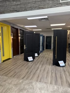 alda windows doors showroom door display aisle